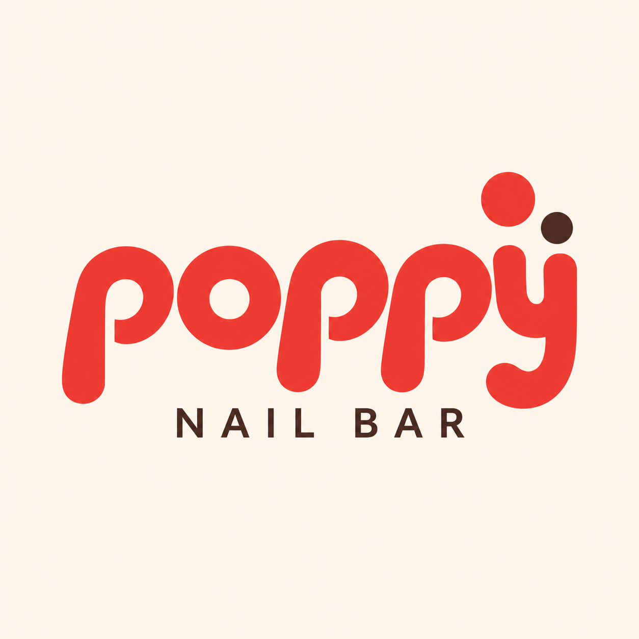 Poppy Nail Bar logo concept