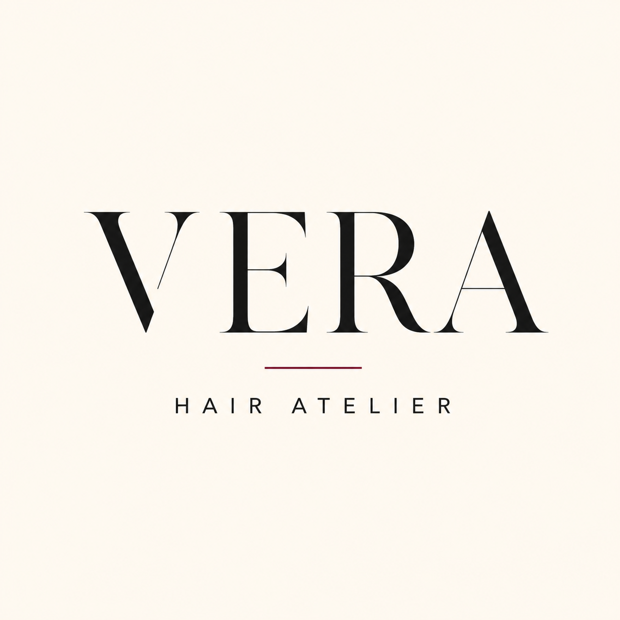 Vera Hair Atelier logo concept